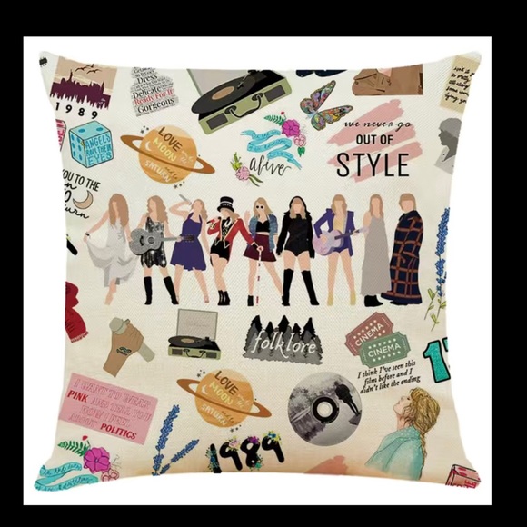 Taylor Swift Pillow! Perfect for a Swiftie’s Bedroom! New design for Eras Tour - Picture 5 of 5